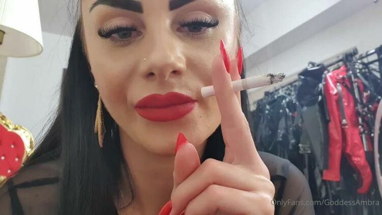 Goddess Ambra – Enjoy My seductive smoking skills – Femdom Pov [updated: 2024-01-29]