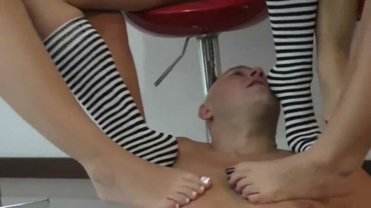 Slave Is Face Slapped And Worships Feet Of Three Girls [updated: 2024-02-26]