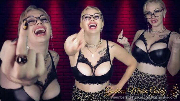 Mistress Misha Goldy – Cum Over My Middle Finger Loser [updated: 2024-03-26]