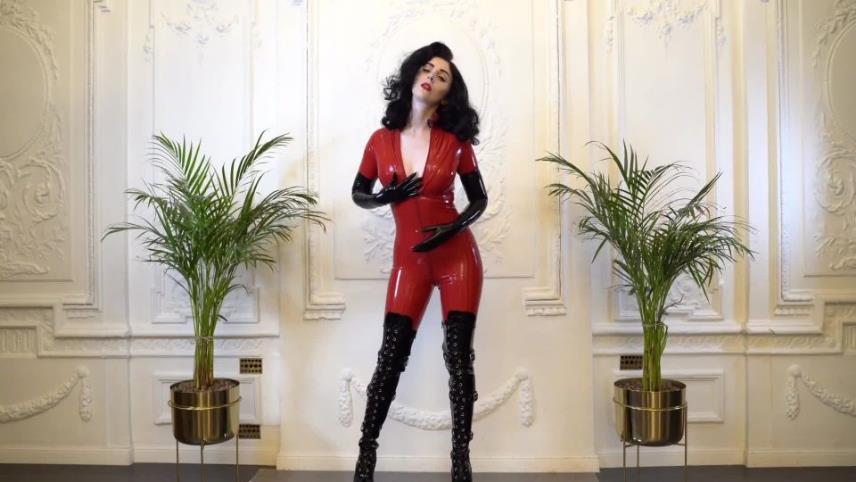 Miss Ellie Mouse - ASMR Red Latex Catsuit Teasing [updated: 2024-04-18]