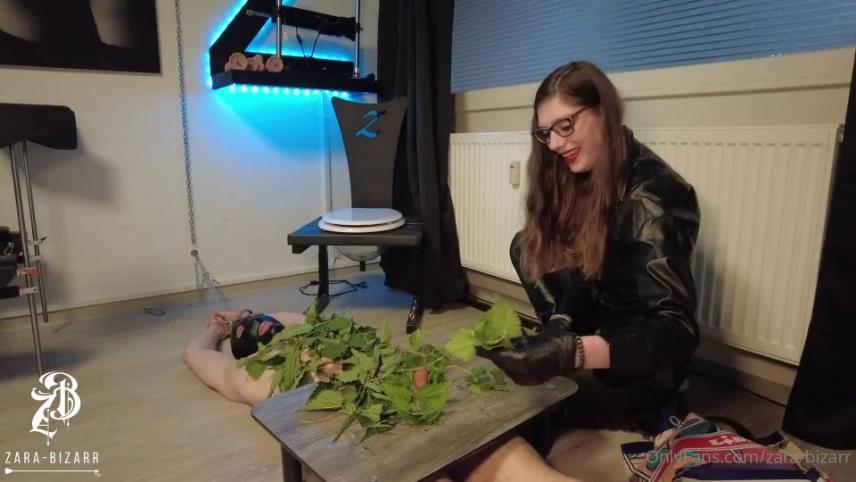 Onlyfans - Zara Bizarr - Cuckold Blowjob And Nettle Games - FullHD 1080p [updated: 2024-06-05]