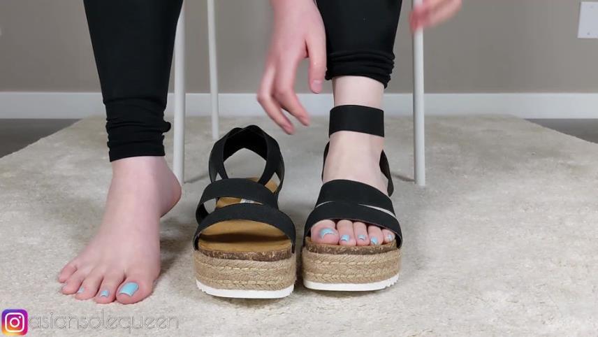 asiansolequeen - Stirrup leggings and sandals JOI - FullHD 1080p [updated: 2024-07-10]