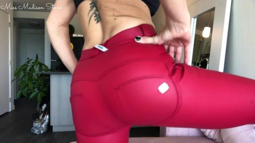 MissMadison - Gassy Girl in Red Leather Pants Farting [updated: 2024-08-28]