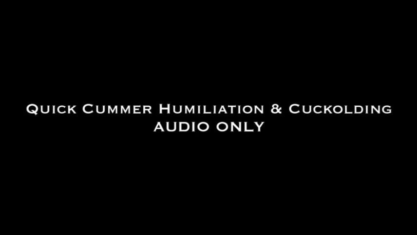 Nina Crowne – Quick Cummer Humiliation AUDIO ONLY [updated: 2024-09-04]