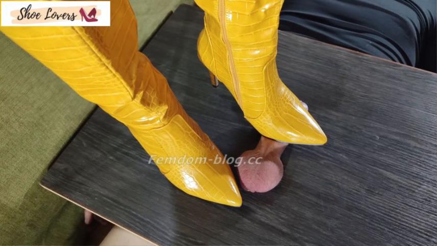 Ladys Yellow - boots bootjob shoejob ruined orgasm double cumshot - FullHD 1080p [updated: 2024-09-15]