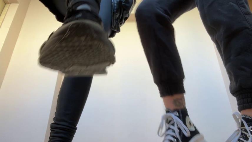 Petite Princess FemDom - Mistress Kira and Mistress Sofi - Double POV Spitting And Dirty Sneaker Soles Worship - FullHD 1080p [updated: 2024-09-27]