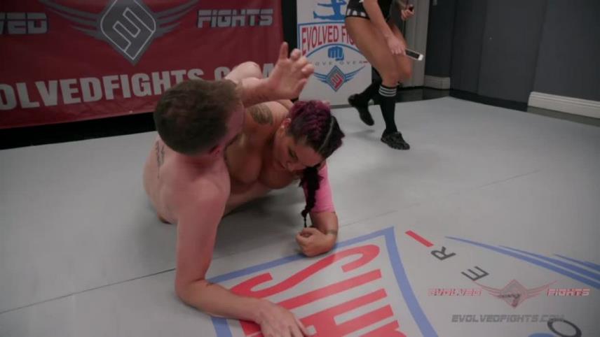 EvolvedFights - Jasmeen LeFleur - Powerful Female fights stringbean Male [updated: 2024-10-20]