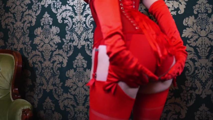 Miss Ellie Mouse - Playing With Red Satin Gloves [updated: 2024-10-30]