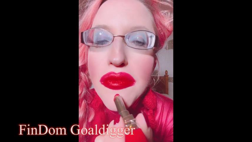 Findom Goaldigger – Red Lipstick Joi Jerkoff [updated: 2024-11-30]