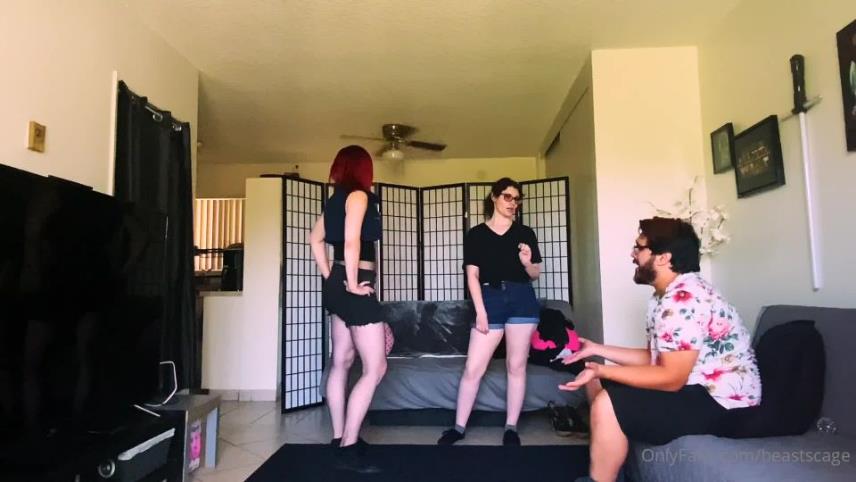 Beastcage Ballbusting - Two girls found a guy and decided to punish his balls - FullHD 1080p [updated: 2024-12-27]