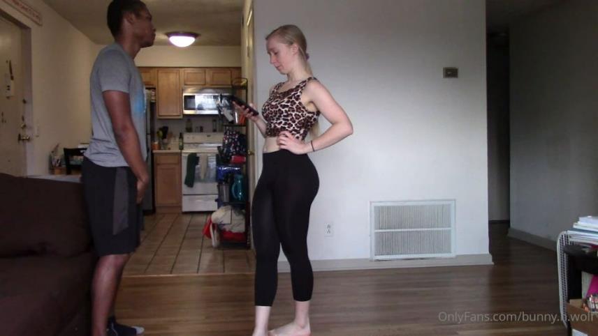 bunny_n_wolf - A slender girl in tights punishes a guy in the balls - HD 720p [updated: 2025-01-09]