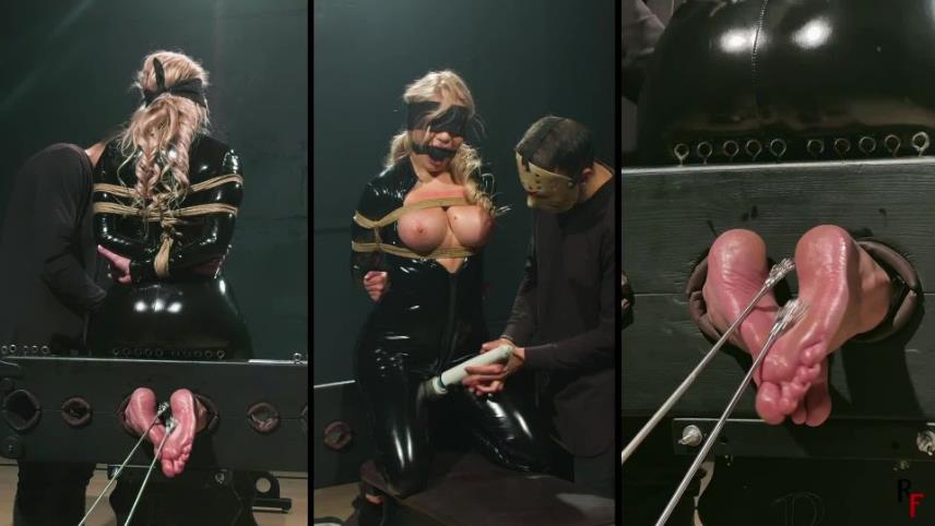 RussianFetish – All-inclusive tickling for tied topless Kristina in a catsuit and vibrator stimulation [updated: 2025-01-10]